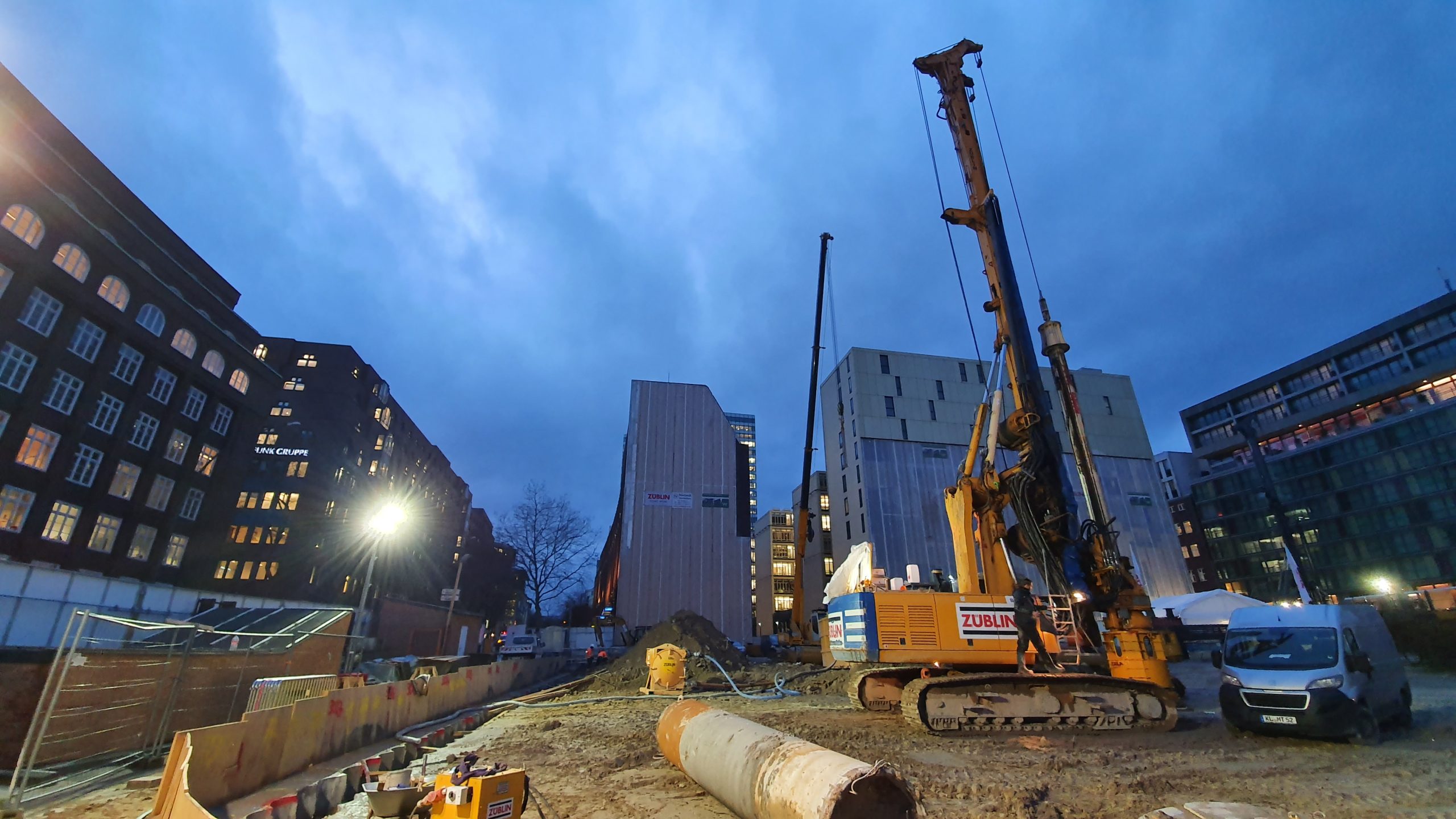 Deutschlandhaus: Beginn der Spezialtiefbauarbeiten